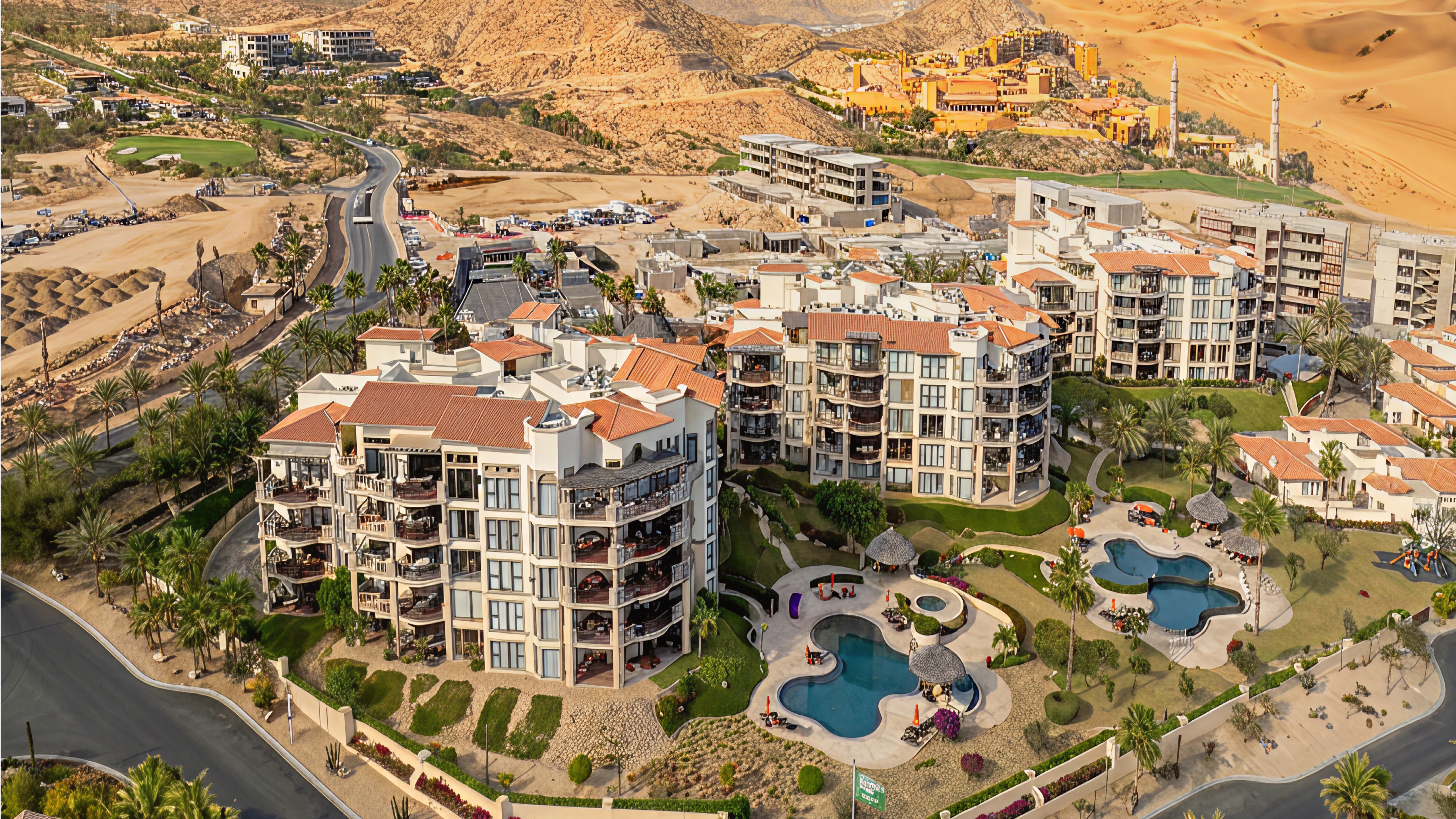 Villas inside a residential community